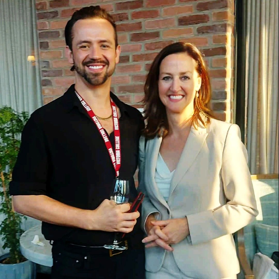 JJ Argent representing James Cook University at the Australian alumni reception in Toronto